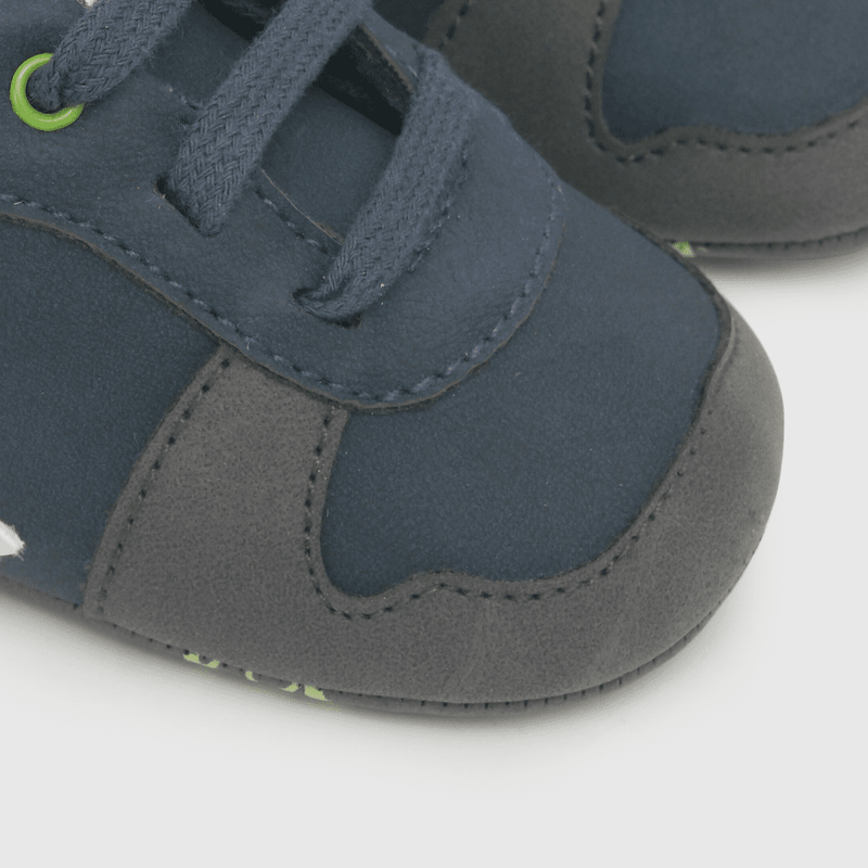 Zapatilla para niño estrella cordones azul (14 a 18)
