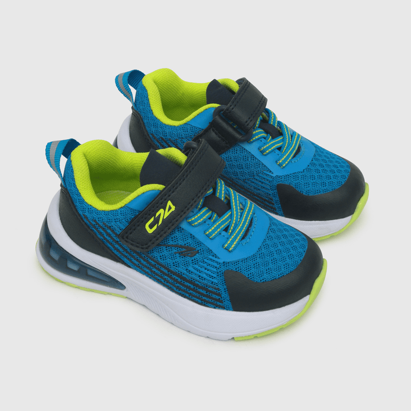 Zapatilla para niño velcro elástico sport azul (21 a 27)