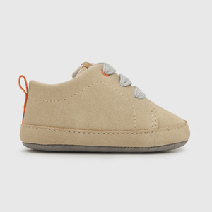 Zapato para niño clasico cordones beige (14 a 18)