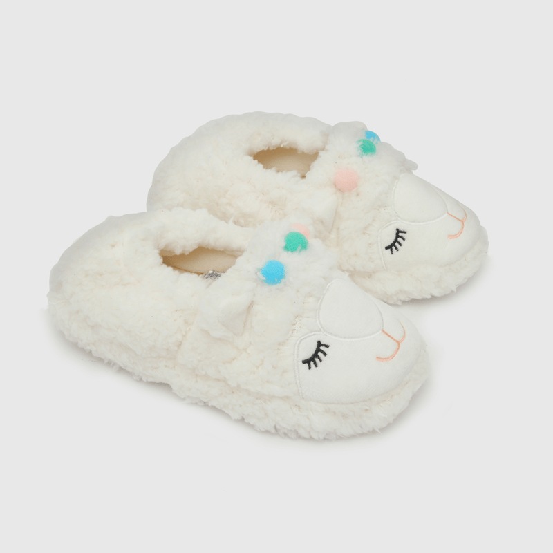 Pantufla para niña blanca (28 a 38)