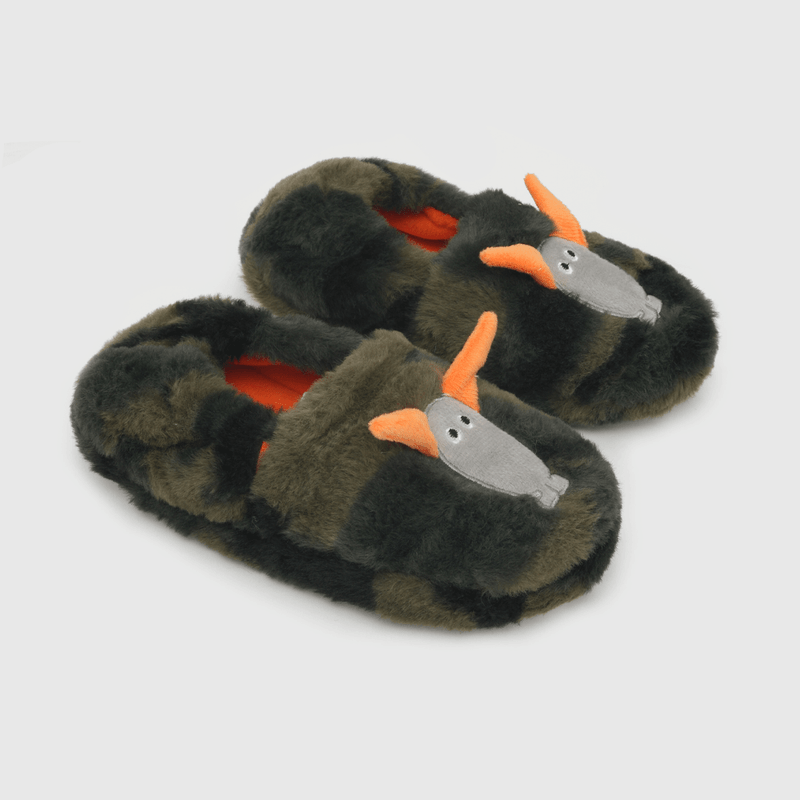 Pantufla para niño de niño, elástico, monster verde (28 a 38)