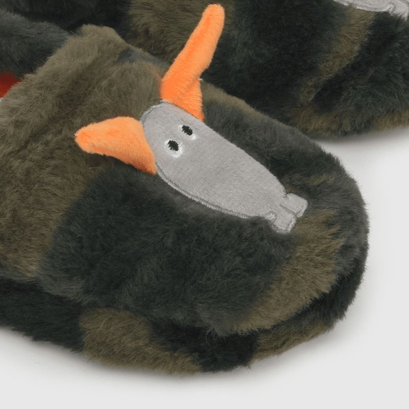 Pantufla para niño de niño, elástico, monster verde (28 a 38)