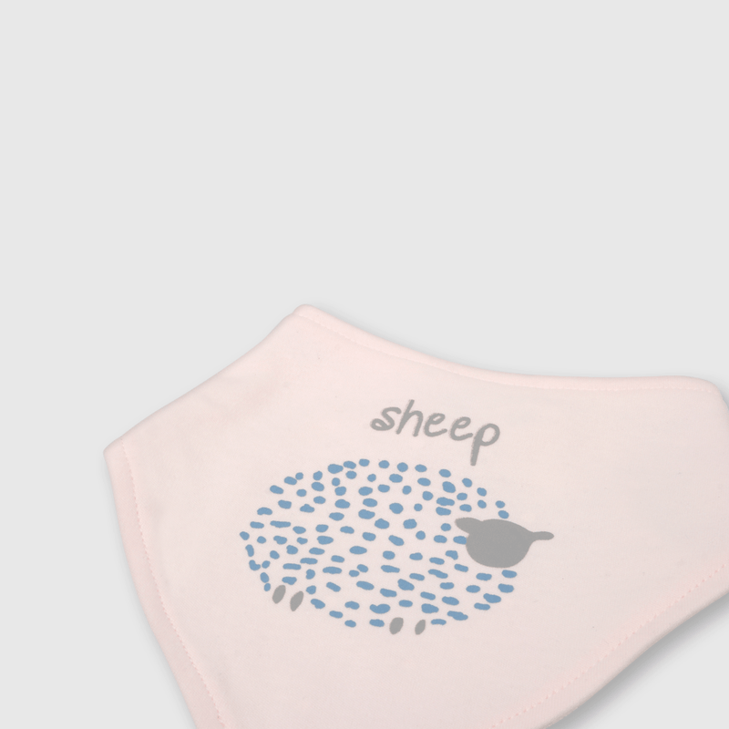 Babero de bebé niña 2 pack estampado rosado (talla única)