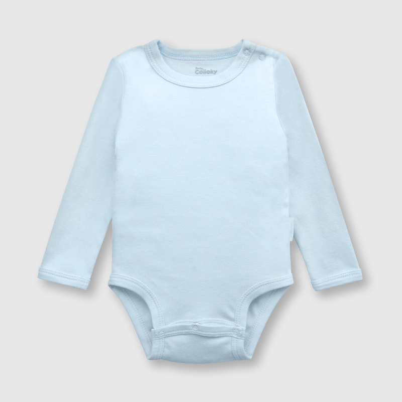 Body de bebé niño 3 pack de algodón celeste (0 a 24 meses)