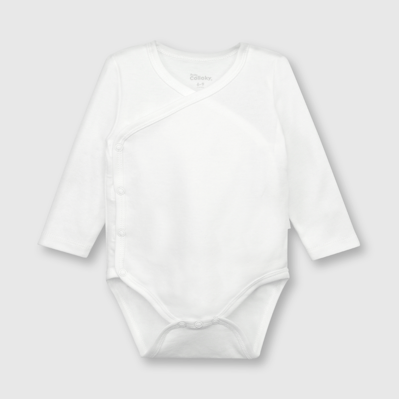 Body de bebé unisex 3 pack de algodón blanco (0 a 24 meses)