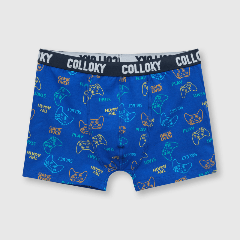 Boxer de niño 3 pack estampado azul (2 a 12 años)