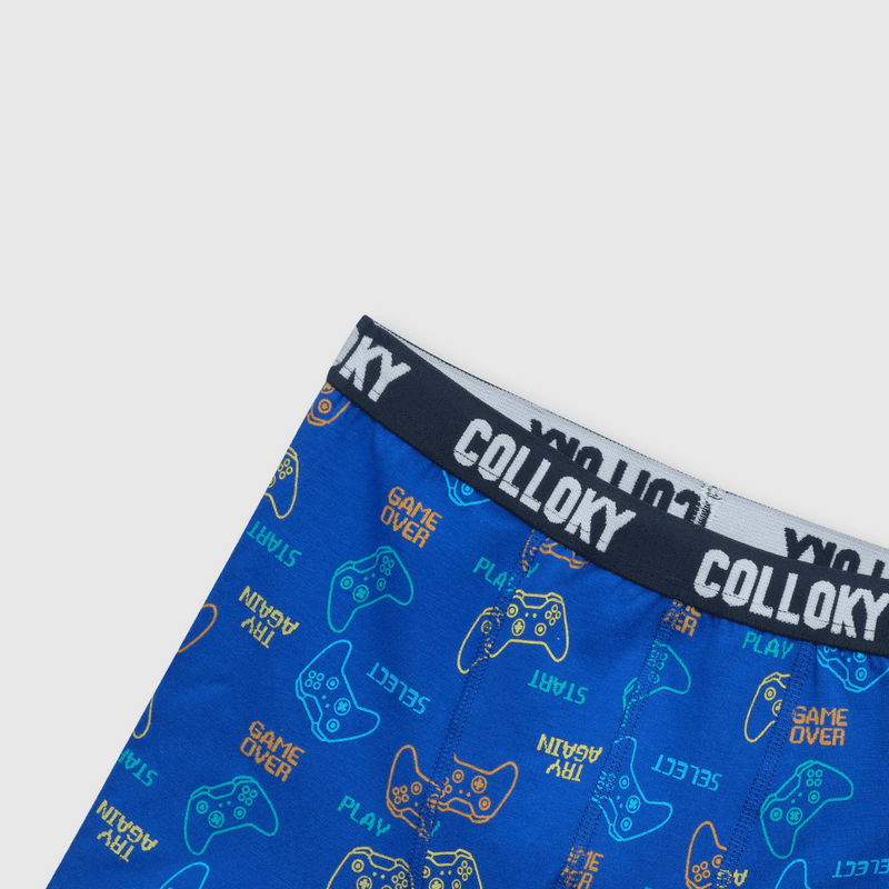 Boxer de niño 3 pack estampado azul (2 a 12 años)