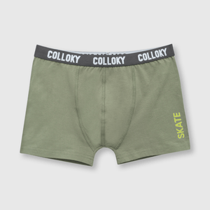 Boxer de niño 3 pack estampado verde (2 a 12 años)
