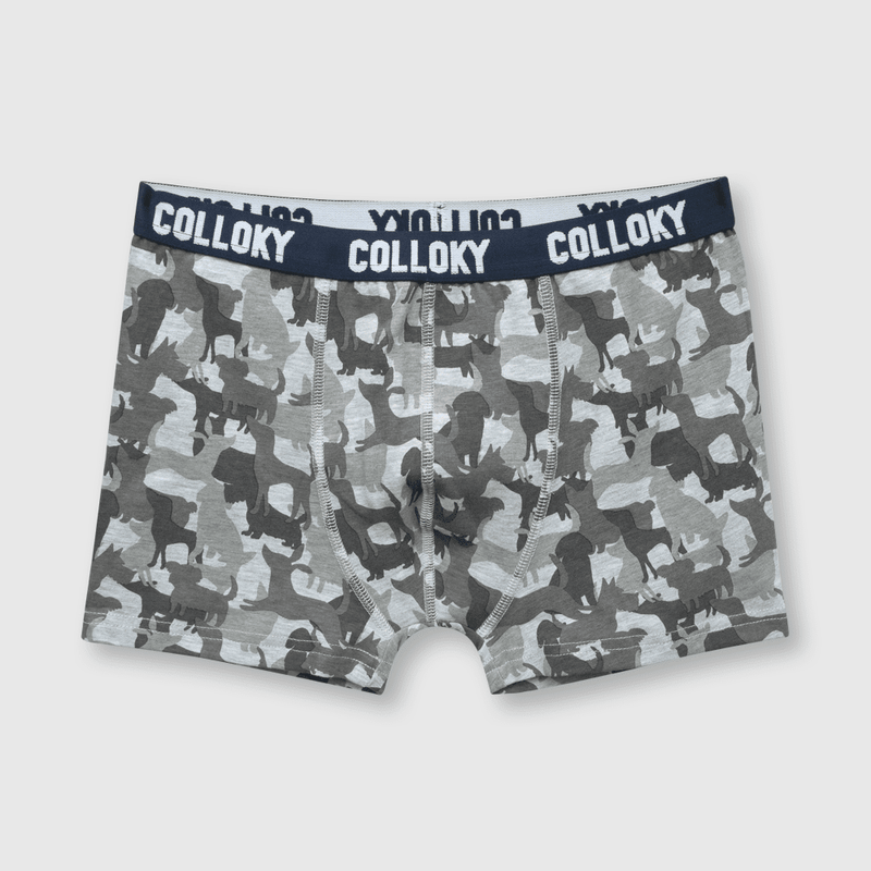 Boxer de niño 3 pack estampado gris (2 a 12 años)