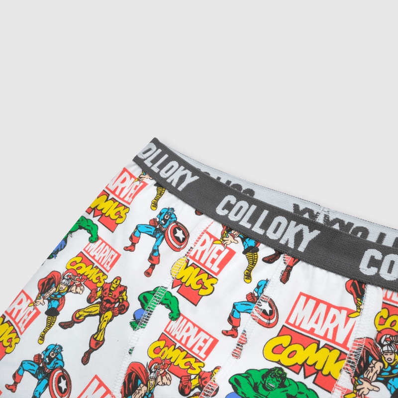 Boxer de niño 3 pack Marvel Comics gris (2 a 12 años)