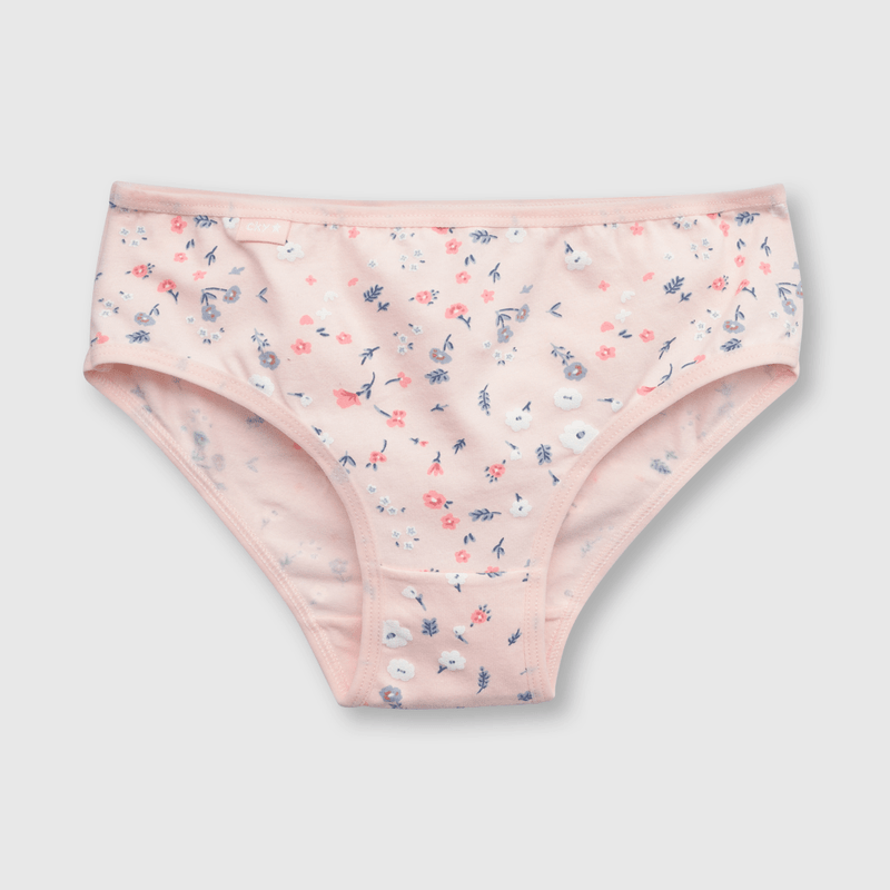 Calzón de niña 3 pack estampado rosado (2 a 12 años)