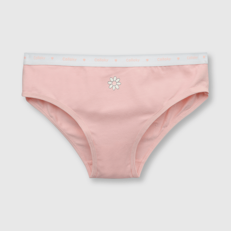 Calzón de niña 3 pack estampado rosado (2 a 12 años)