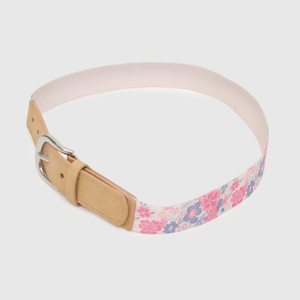 Cinturón de niña elasticado rosado (2 a 12 años)