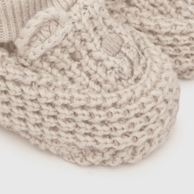 Pantufla para niño osito beige (talla única)