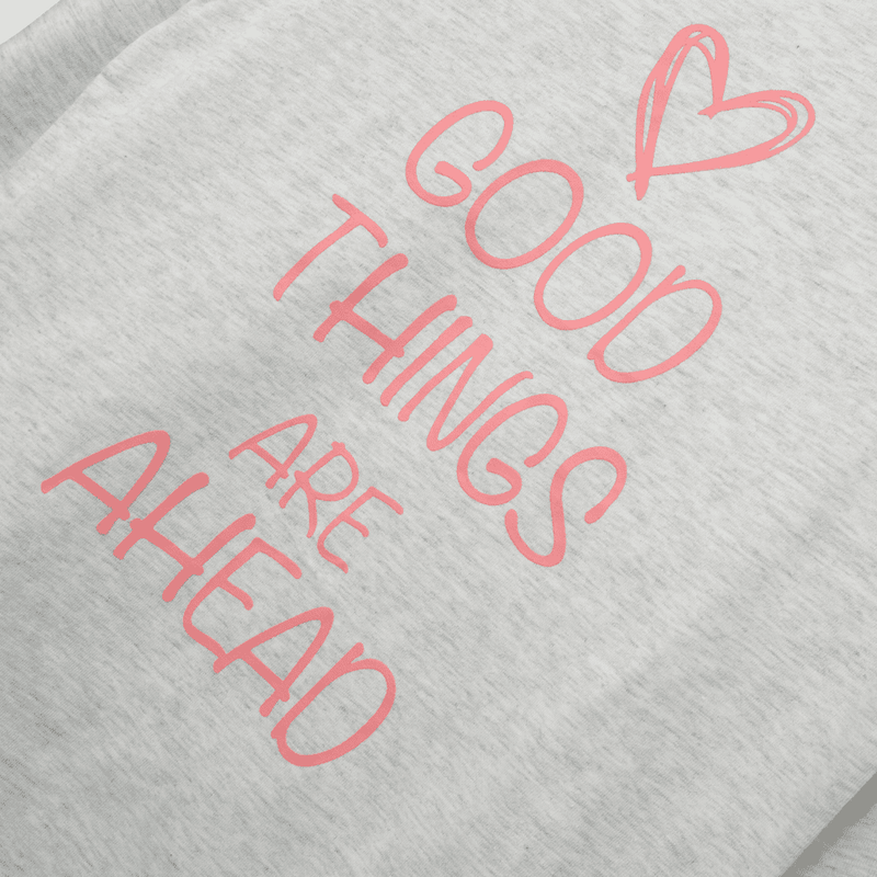 Pijama de niña de algodón gris (2 a 12 años)