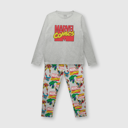 Pijama de niño de algodón Marvel Comics gris (2 a 12 años)