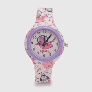Reloj de niña analogo rosado (talla única)