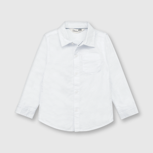 Camisa de bebé niño clasica oxford blanco / white (3 a 36 meses)