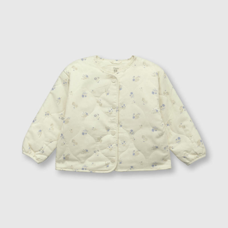 Chaqueta de bebé niña peluda beige (3 a 36 meses)