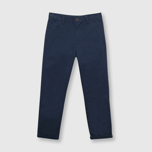 Pantalón de niño clasico de twill azul (2 a 12 años)