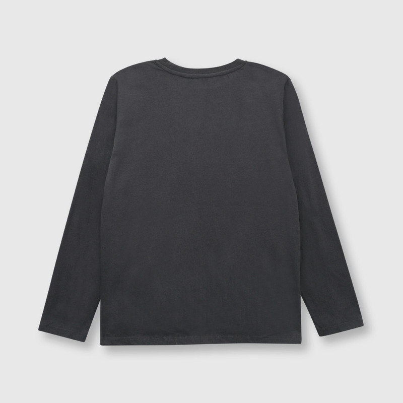 Polera de niño estampada gris (2 a 12 años)