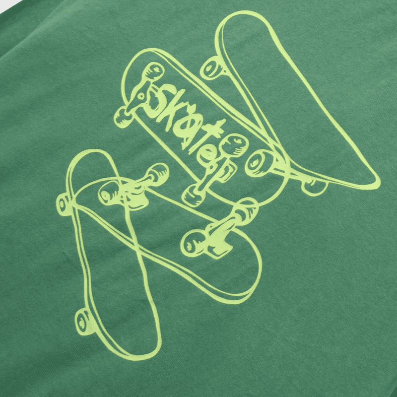 Polera de niño estampada verde (2 a 12 años)
