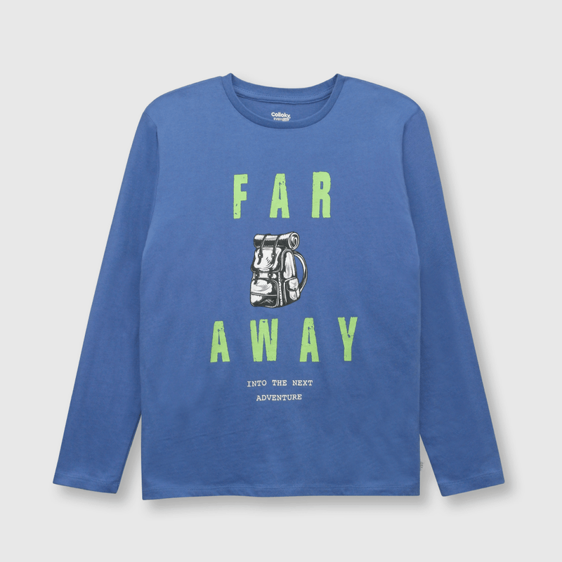 Polera de niño urbana azul (2 a 12 años)
