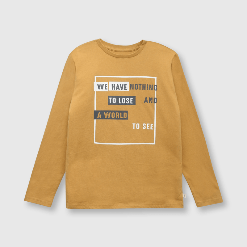 Polera de niño urbana amarillo (2 a 12 años)