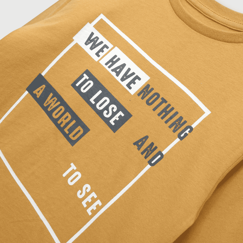 Polera de niño urbana amarillo (2 a 12 años)