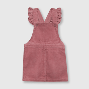 Vestido de bebé niña jardinera rosado (3 a 36 meses)