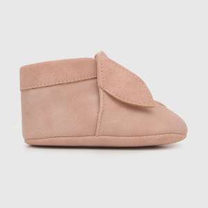 Botin para niña con aplicación de conejo de caña alta rosado (14 a 18)