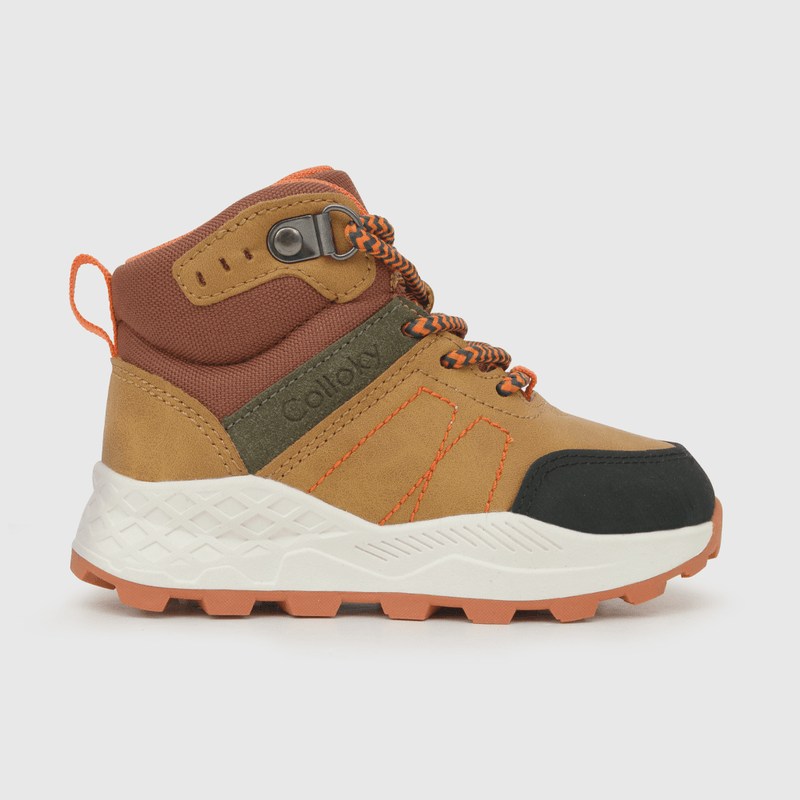 Botin para niño cordon outdoor amarillo (23 a 27)