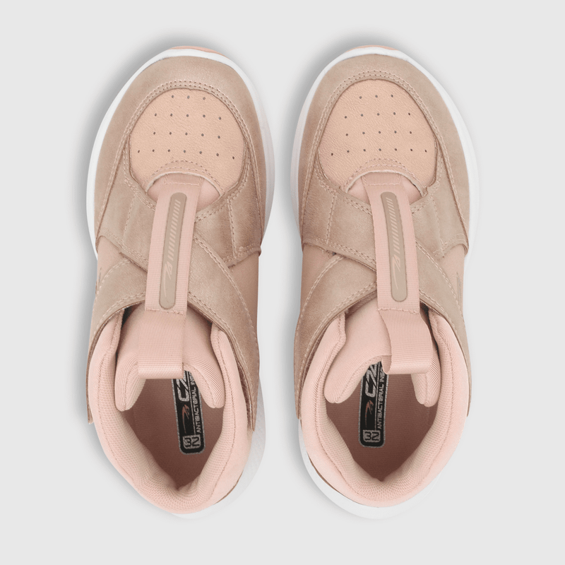 Zapatilla para niña 2 velcros easyfit rosada (28 a 38)
