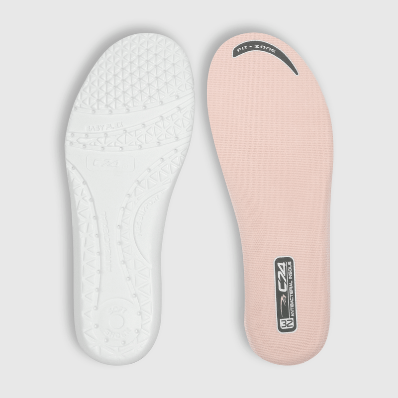 Zapatilla para niña 2 velcros easyfit rosada (28 a 38)