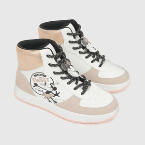 Zapatilla para niña basket niña cordon disney 100 años blanca (28 a 38)
