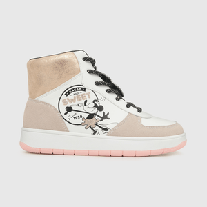 Zapatilla para niña basket niña cordon disney 100 años blanca (28 a 38)