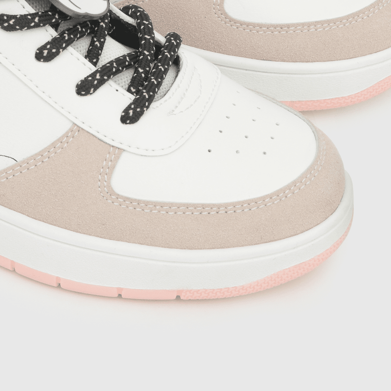 Zapatilla para niña basket niña cordon disney 100 años blanca (28 a 38)