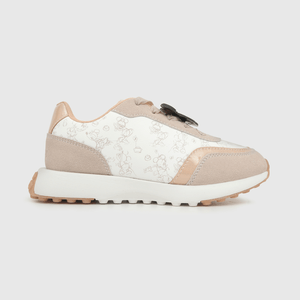 Zapatilla para niña cordon elastico disney 100 años beige (28 a 33)