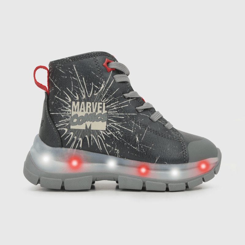 Zapatilla para niño luces cordones marvel glow azul (21 a 27)