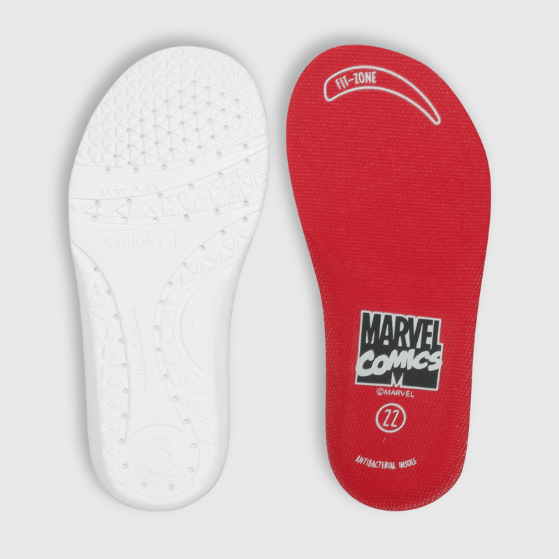 Zapatilla para niño luces cordones marvel glow azul (21 a 27)