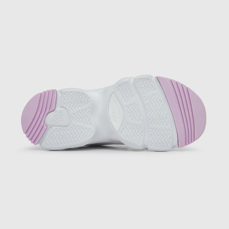 Zapatilla para niña 2 velcros full pu blanca (21 a 27)