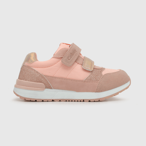 Zapatilla para niña 2 velcros jogging rosada (28 a 38)