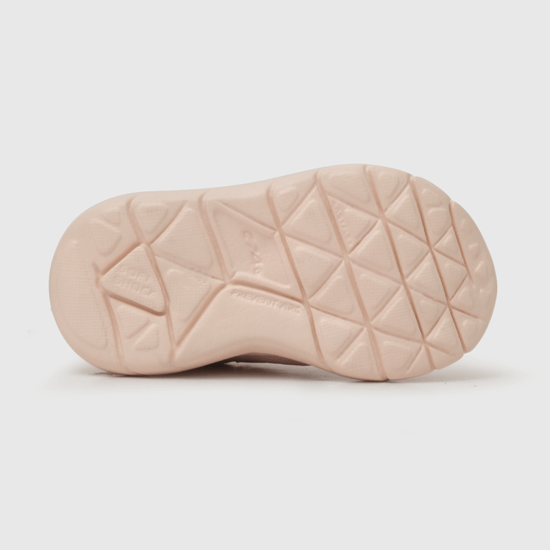 Zapatilla para niña velcro simple rosada (18 a 21)