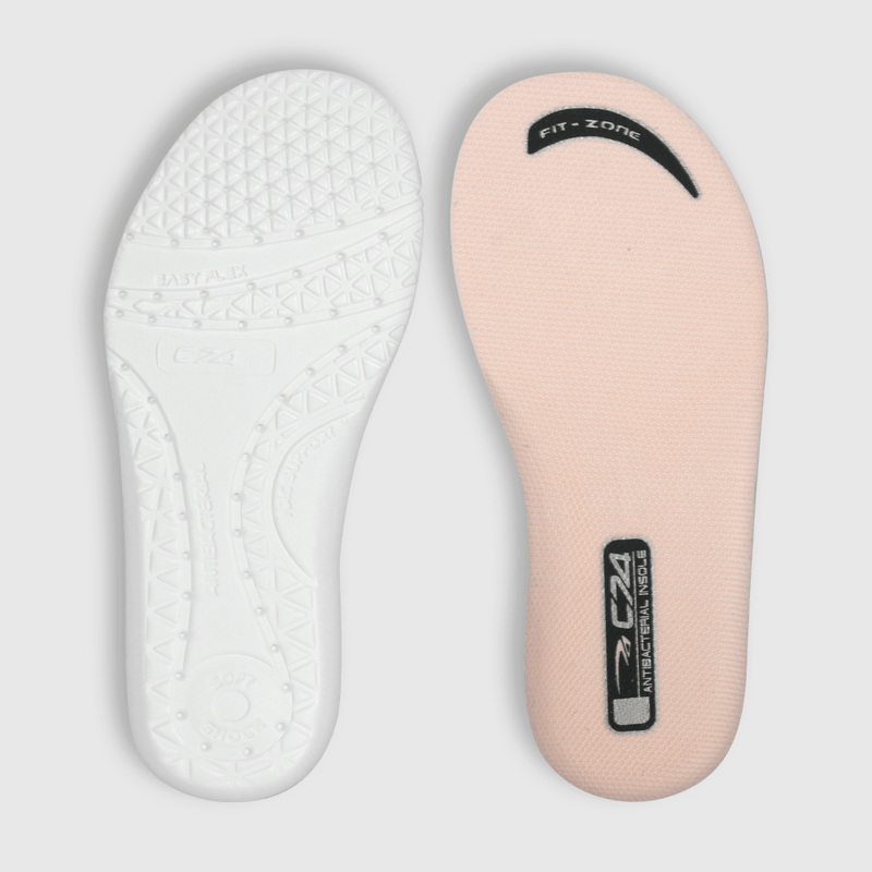 Zapatilla para niña velcro simple rosada (18 a 21)