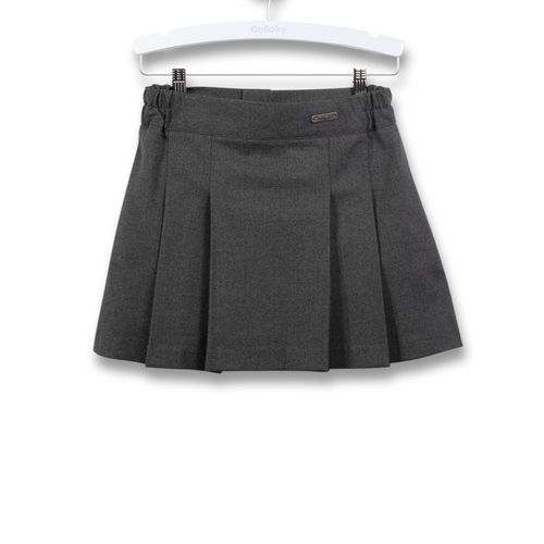 Falda escolar de niña gris (4 a 16 años)