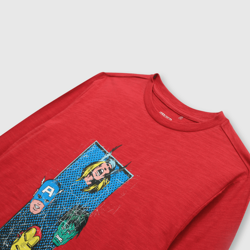 Polera de niño Marvel Comics rojo (2 a 12 años)