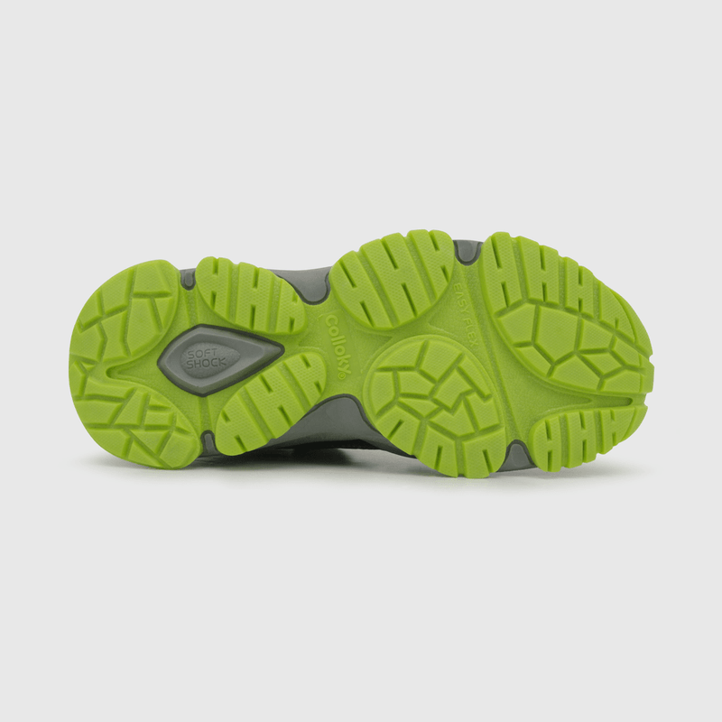 Botin para niño, velcro, suela dentada negro (28 a 38)