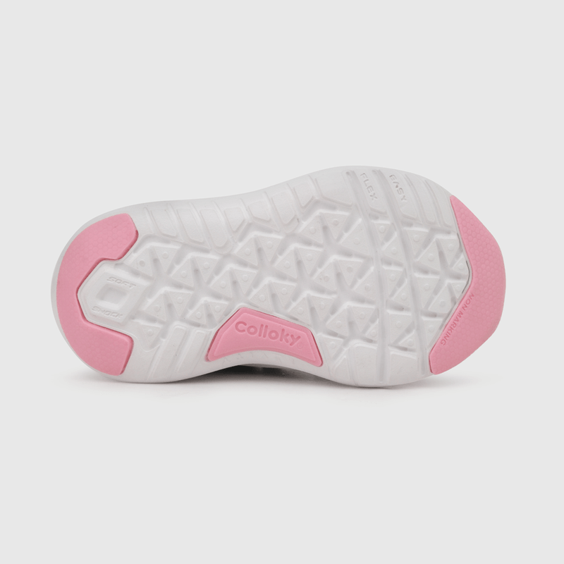 Zapatilla para niña dos velcros minnie morada (18 a 21)