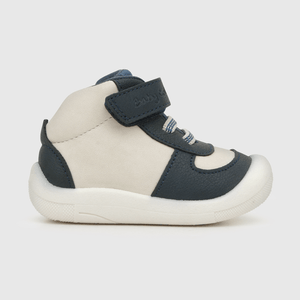 Zapatilla para niño atilla velcro elastico blanca (17 a 20)
