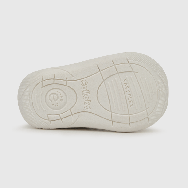 Zapatilla para niño atilla velcro elastico blanca (17 a 20)